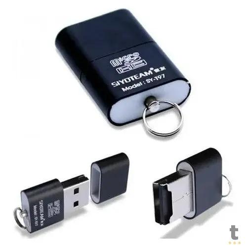 Leitor de Cartão de Memória Micro Sd Hc Usb - SY-T18 Truedata
